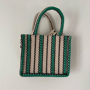 H & M Jute Blend Mini Shopper